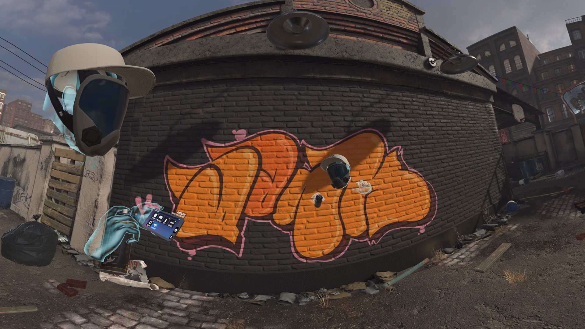 How many realistic environments are there in kingspray?
