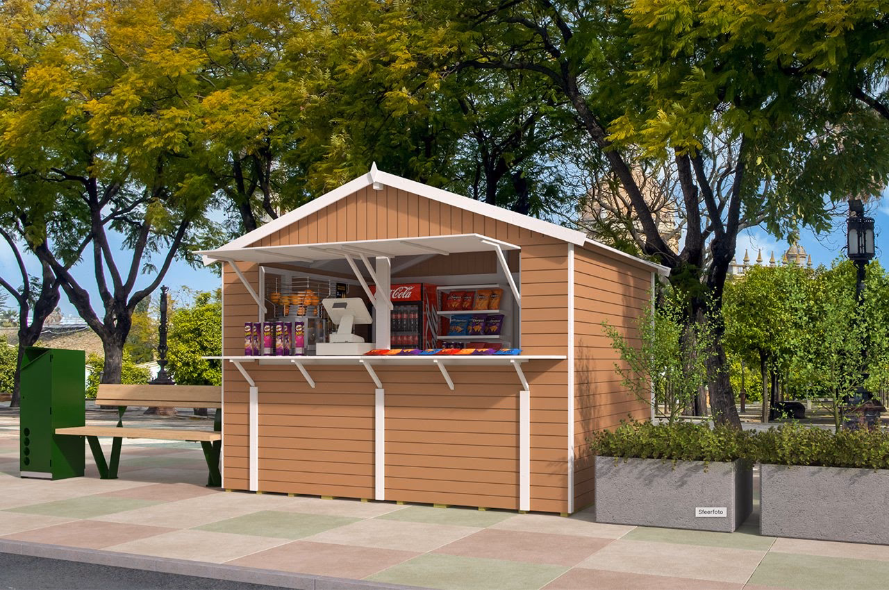 What is a kiosk in retail?