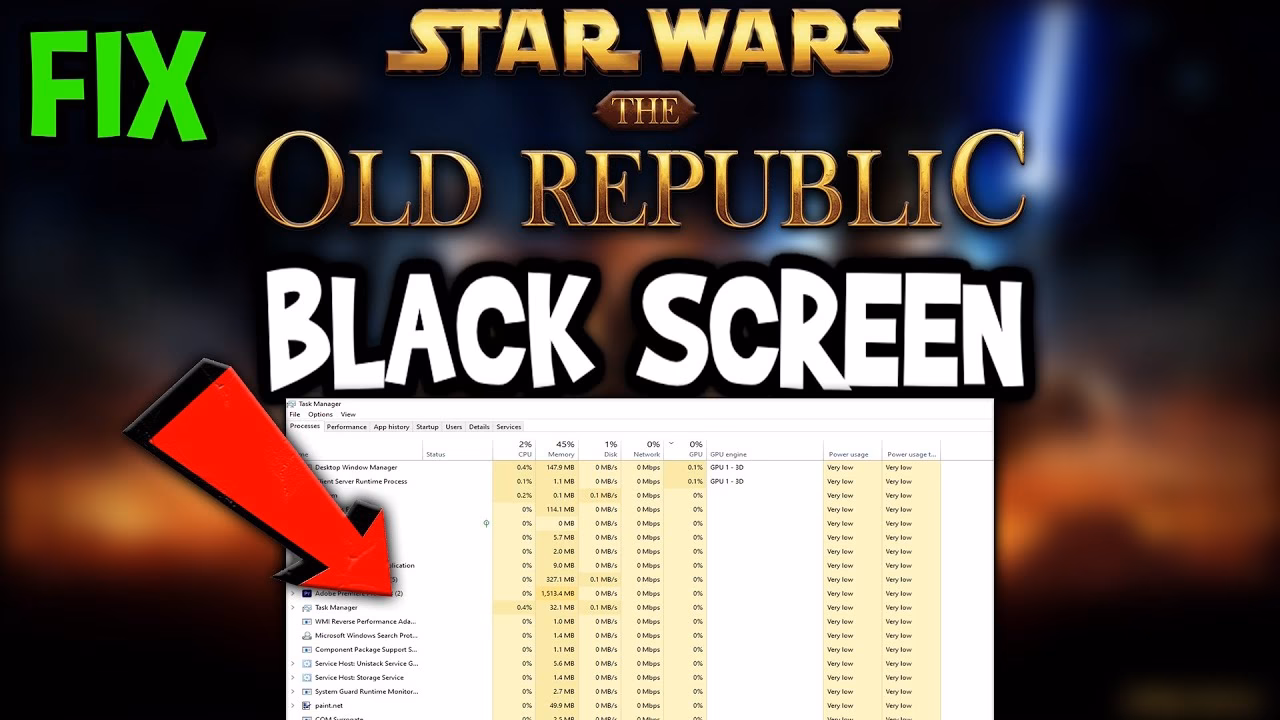 How do I fix a black screen on Kotor?