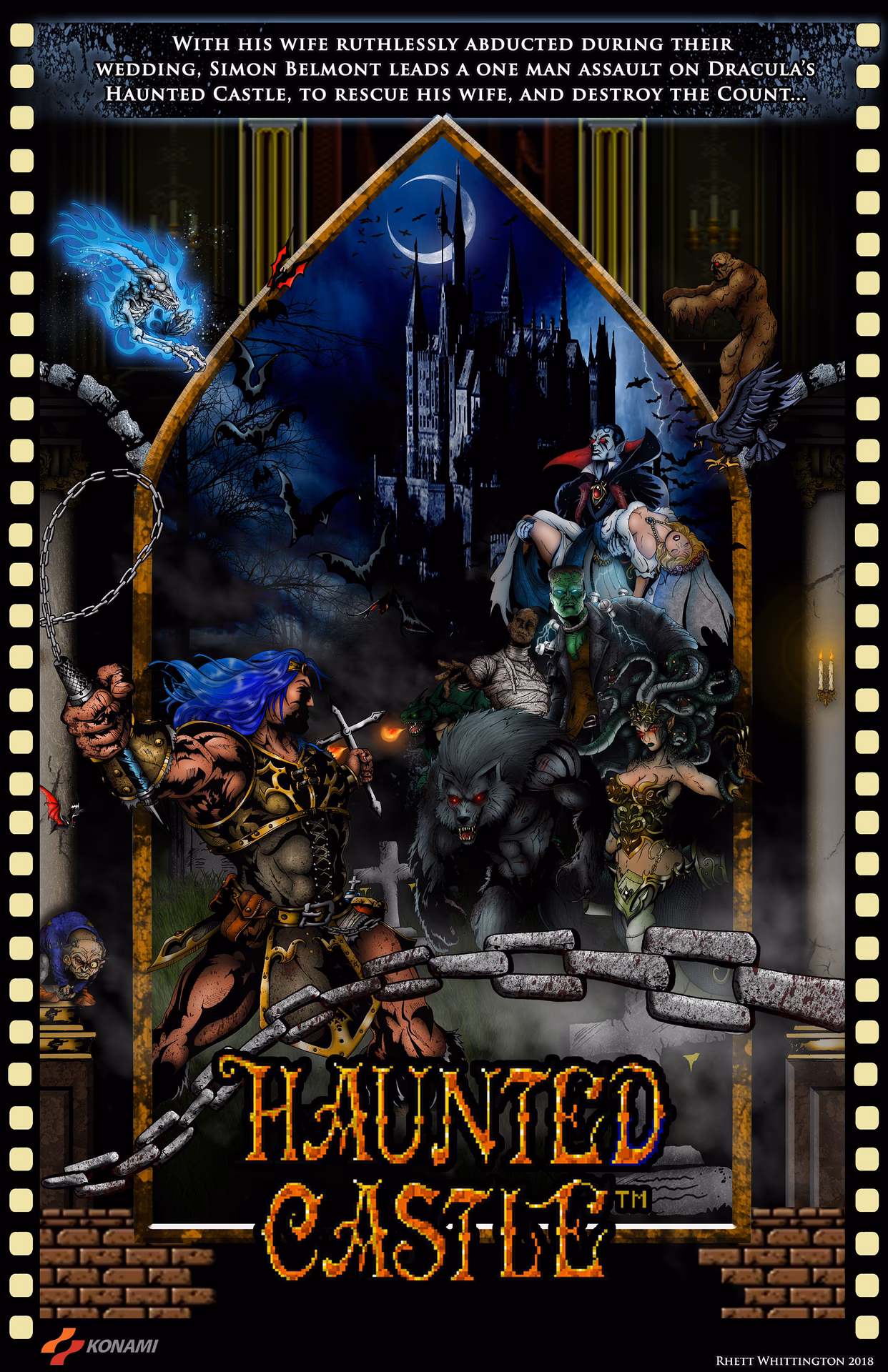 What games were made by Konami in Haunted Castle?