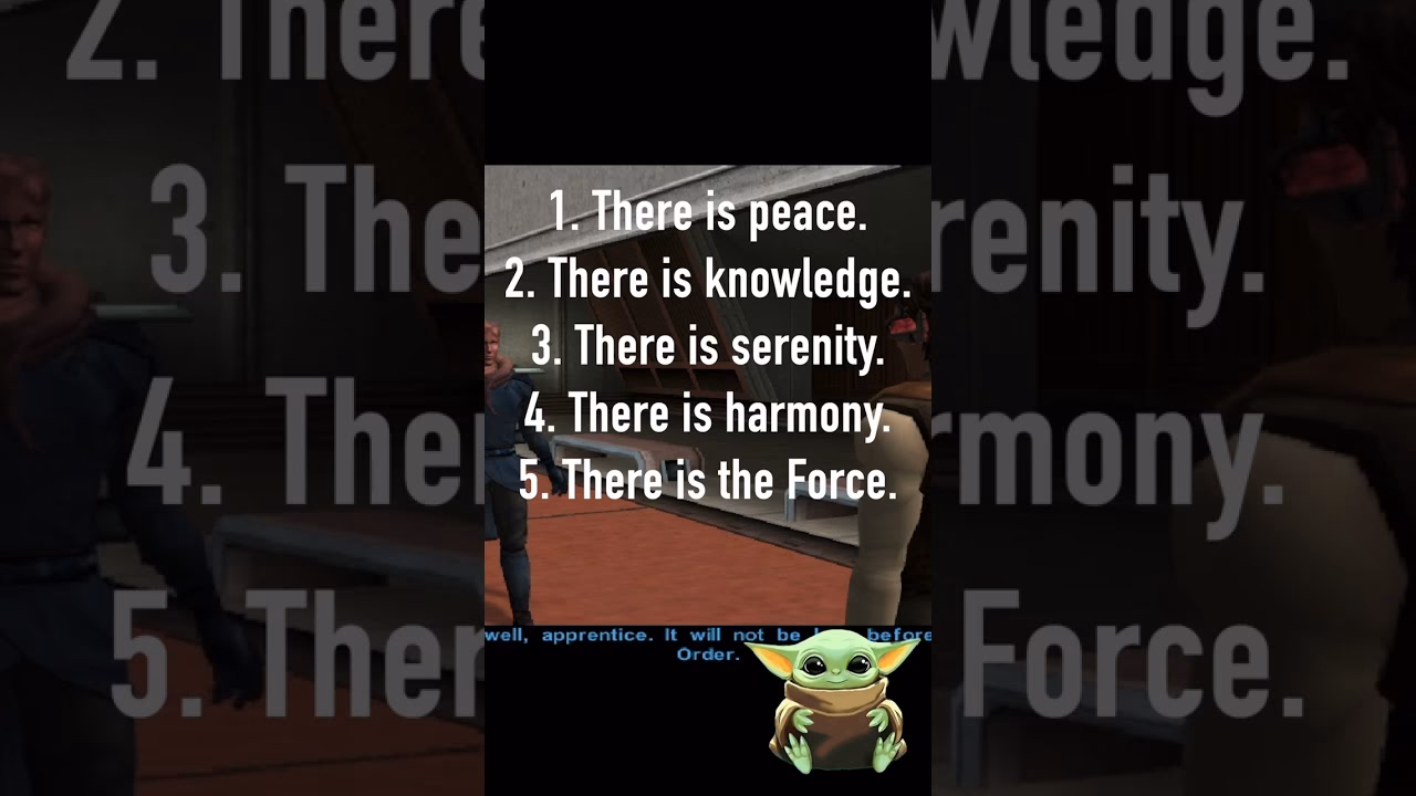 Does yuthura have a code of the Sith?