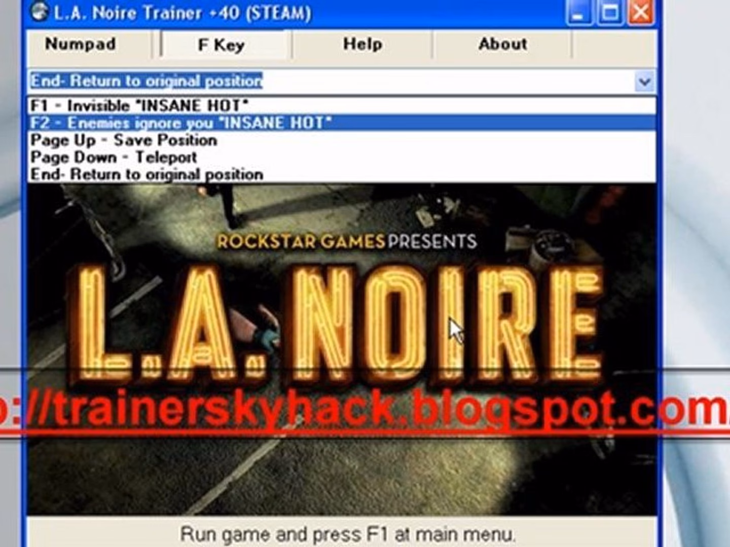 How many options does a La Noire trainer have?