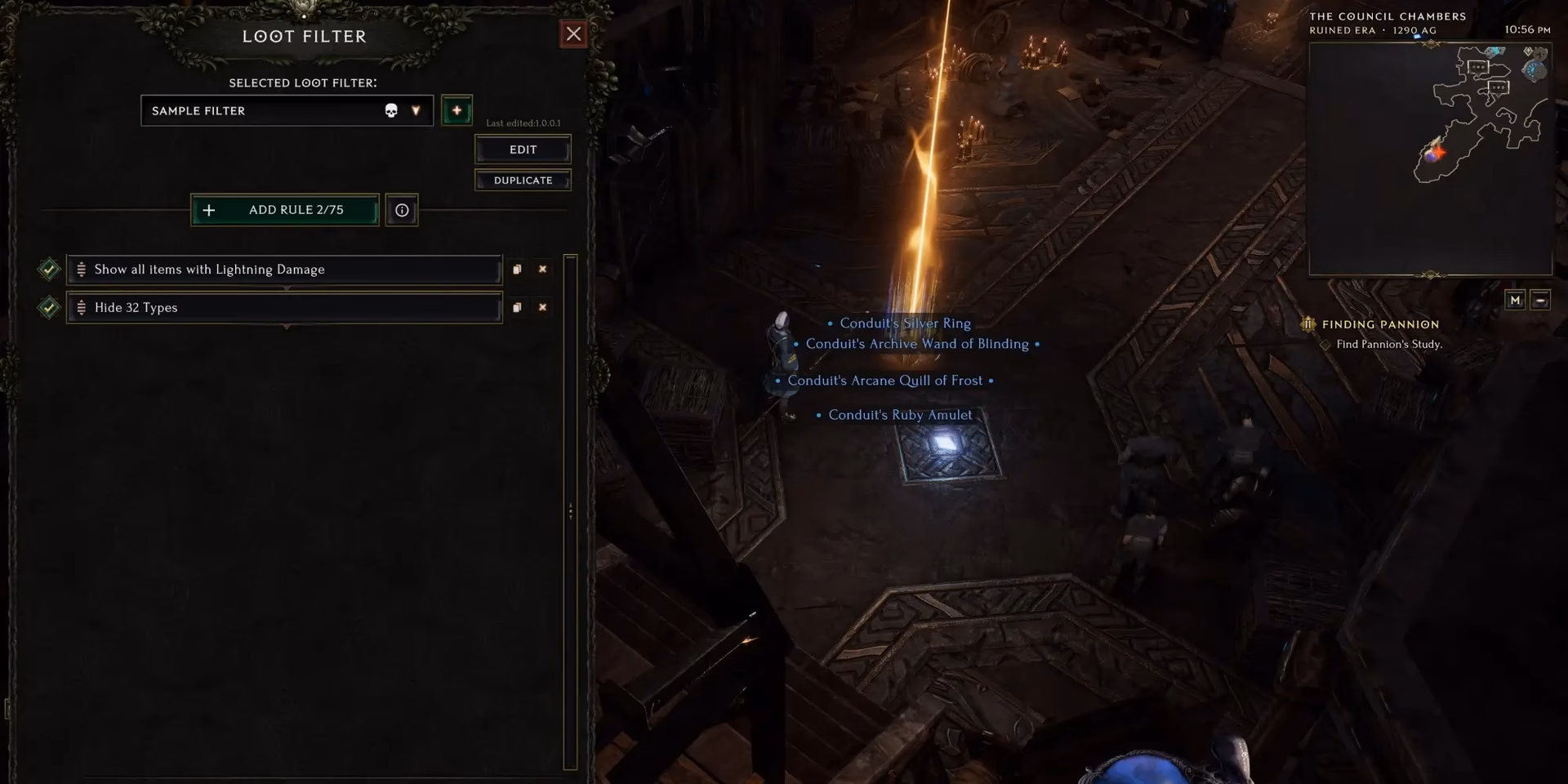 What are loot filters in last epoch?