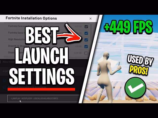 What settings affect Fortnite's performance?