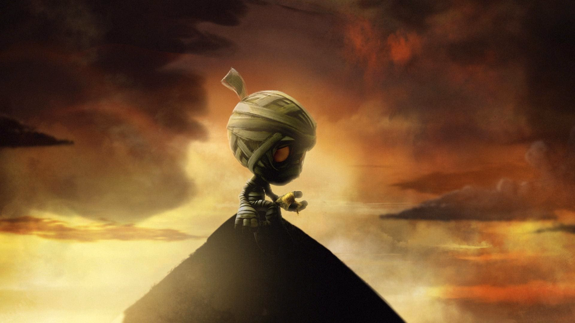 Who sings 'the curse of the sad mummy'?