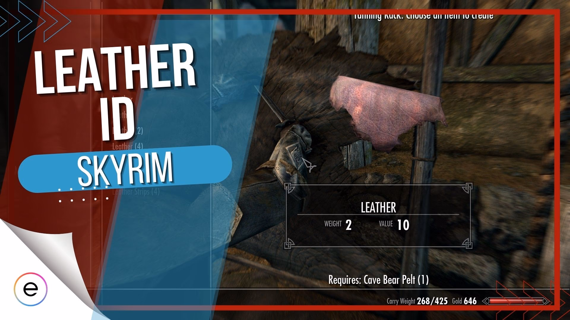 How do you get leather?