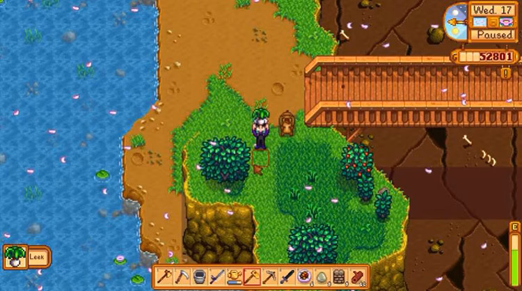 Can you give leeks to NPCs in Stardew Valley?