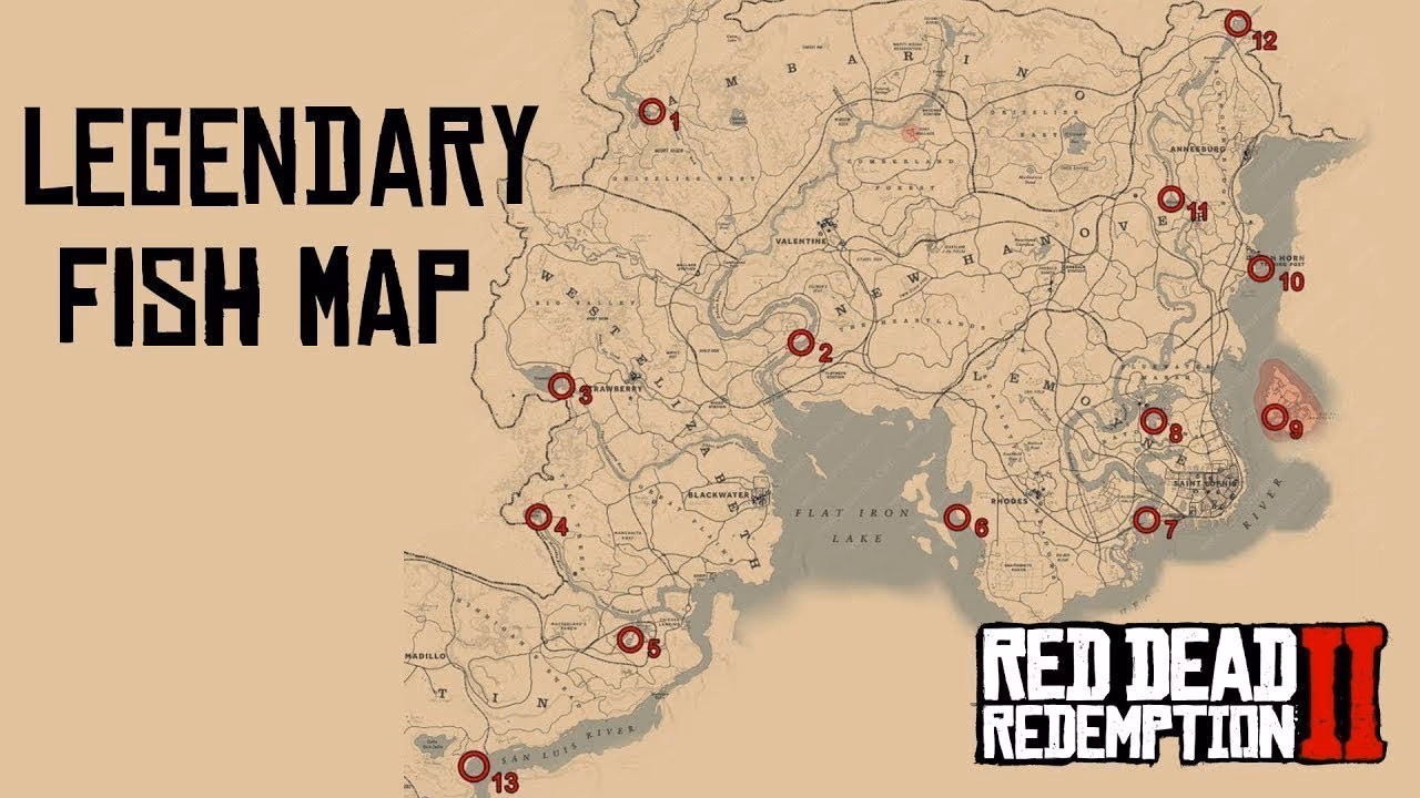 Are legendary fish locations hard to find in Red Dead Redemption 2?