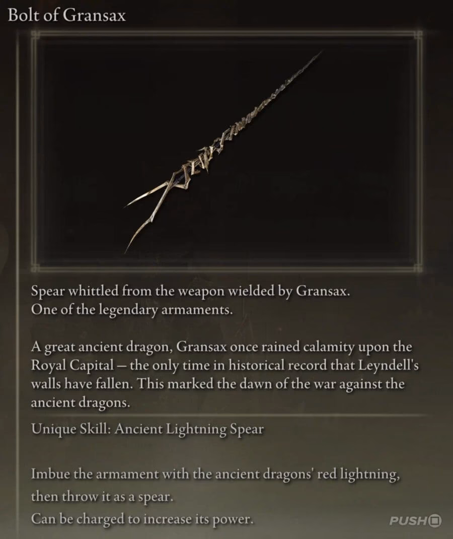 What are legendary armaments in Elden Ring?