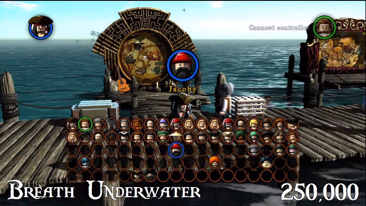 How to enter cheat codes in Lego Pirates of the Caribbean?