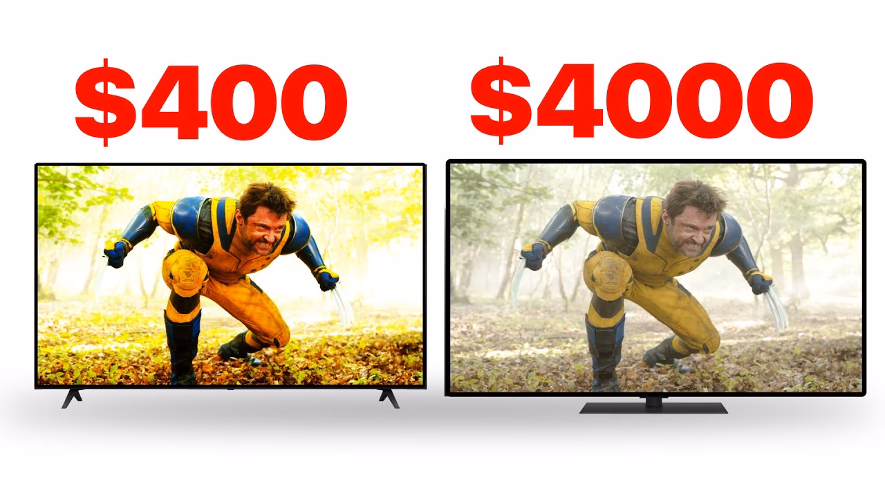 How much brighter is a LG TV compared to OLED?
