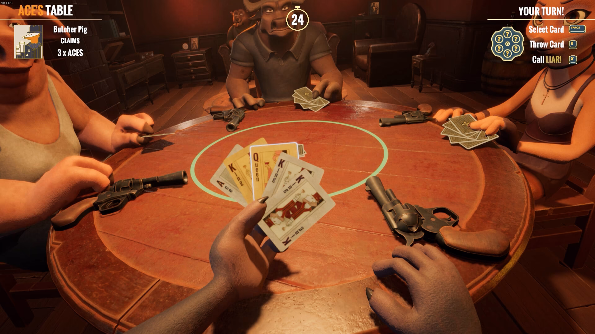¿Cuántas partidas tiene Liar's bar?