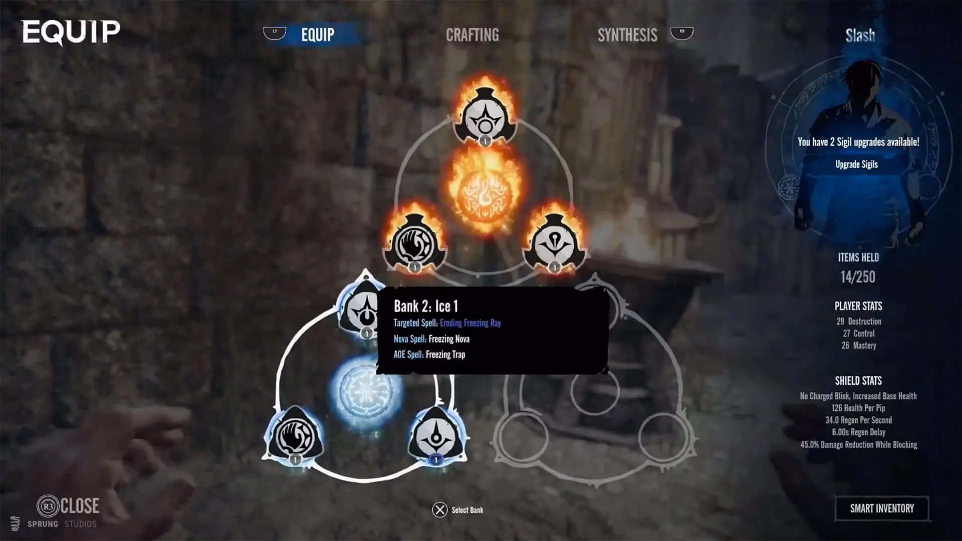 What is the Lichdom Battlemage spell crafting system?