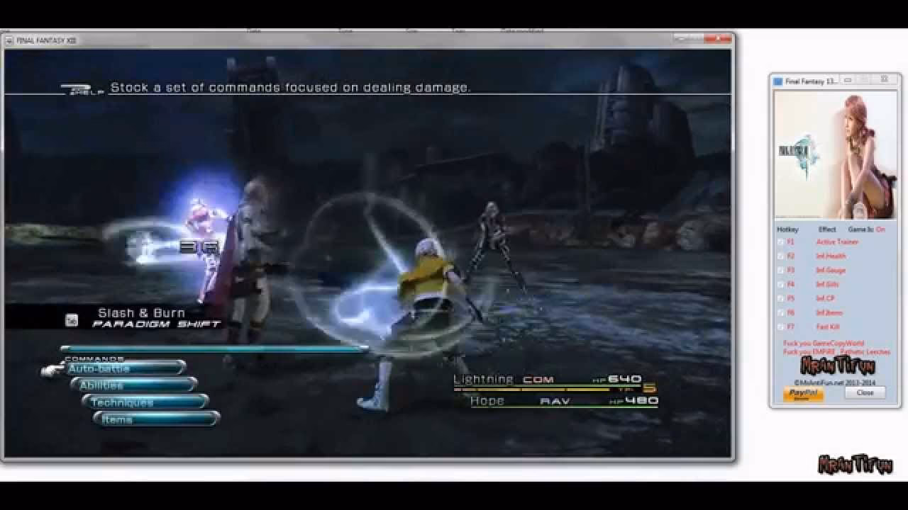 Where can I download a trainer for Lightning Returns Final Fantasy XIII?