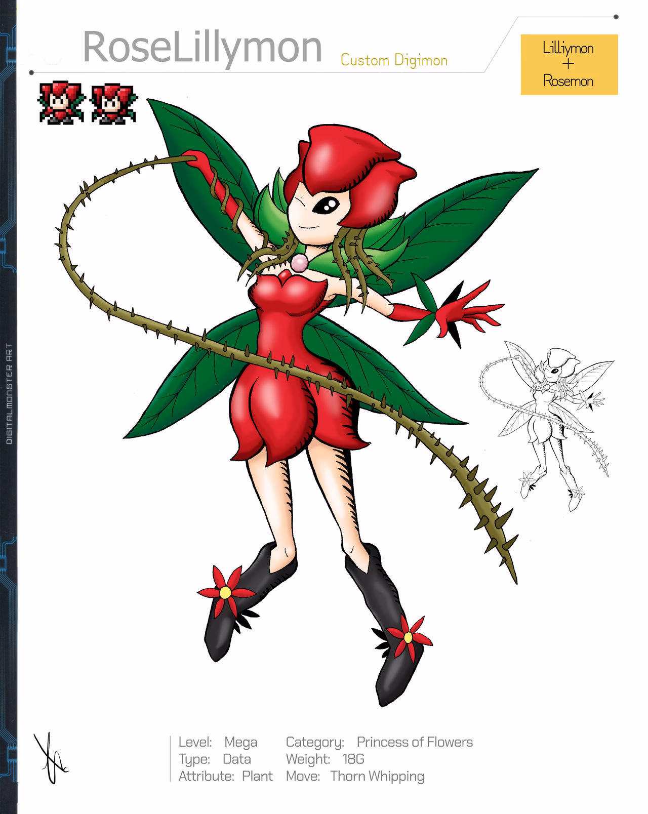 What does Rosemon look like on Digimon Savers?
