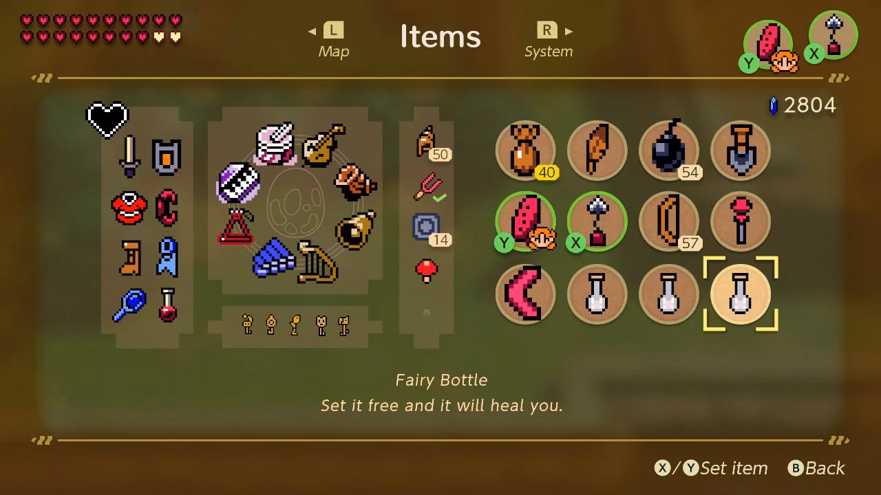 What items are included in link's Awakening Dungeons?