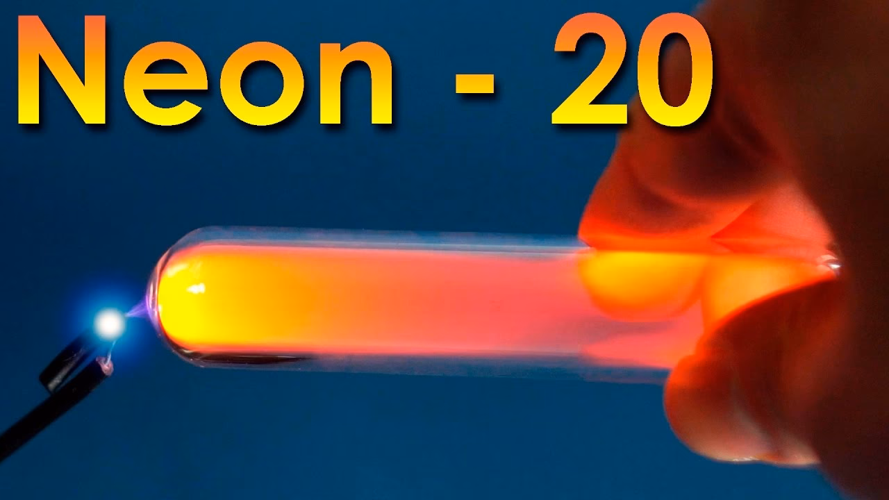 What are the characteristics of neon gas?