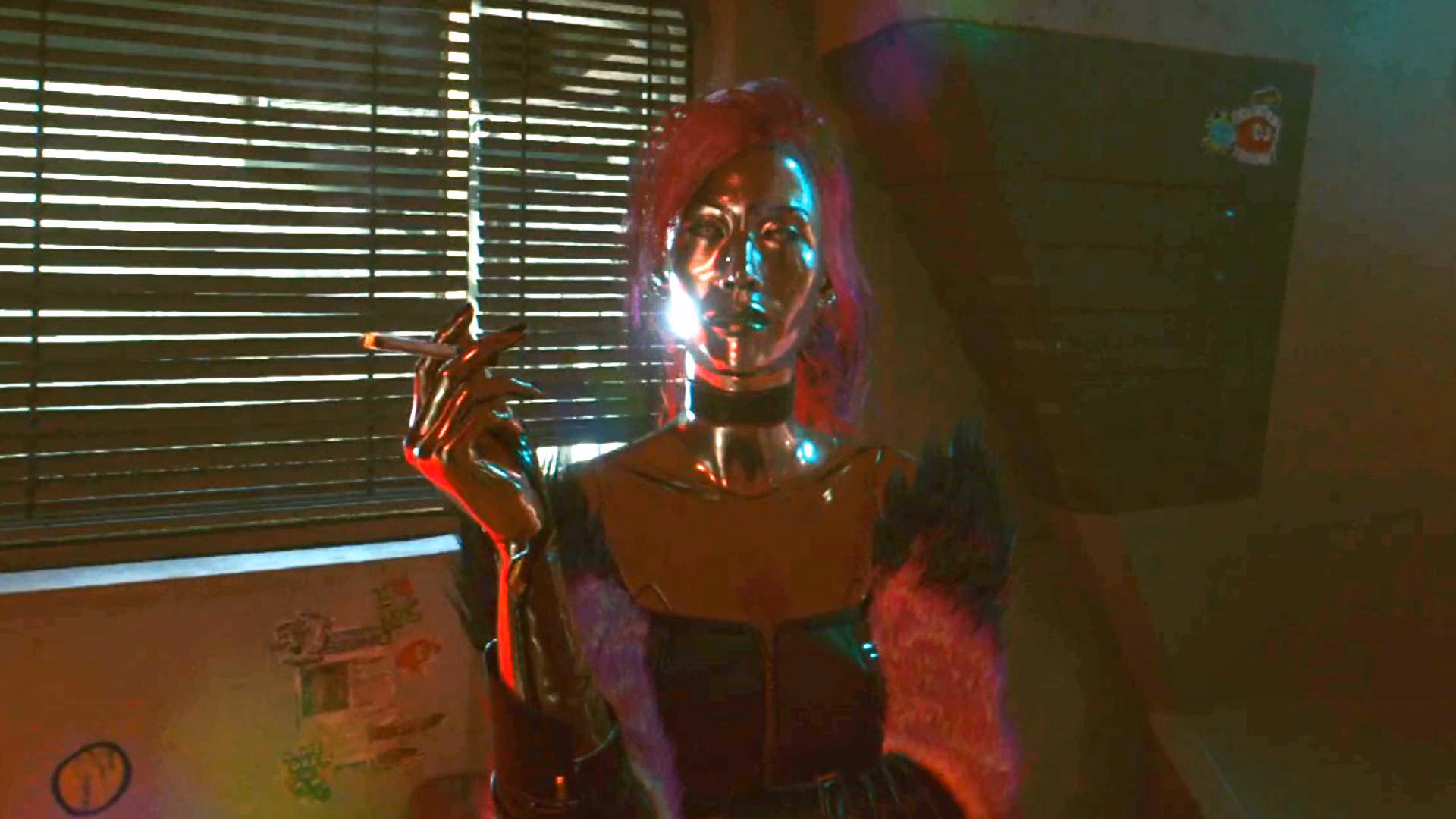 Is Lizzy Wizzy on the cover of a futurist/cyberpunk magazine?