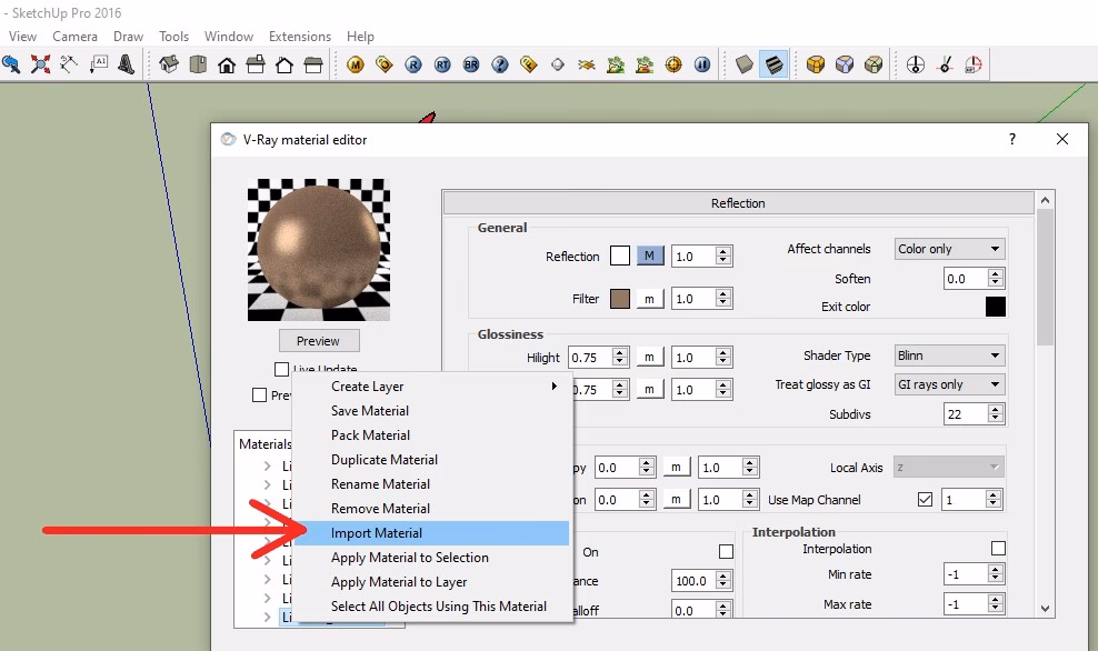 ¿Cómo crear un material en SketchUp?
