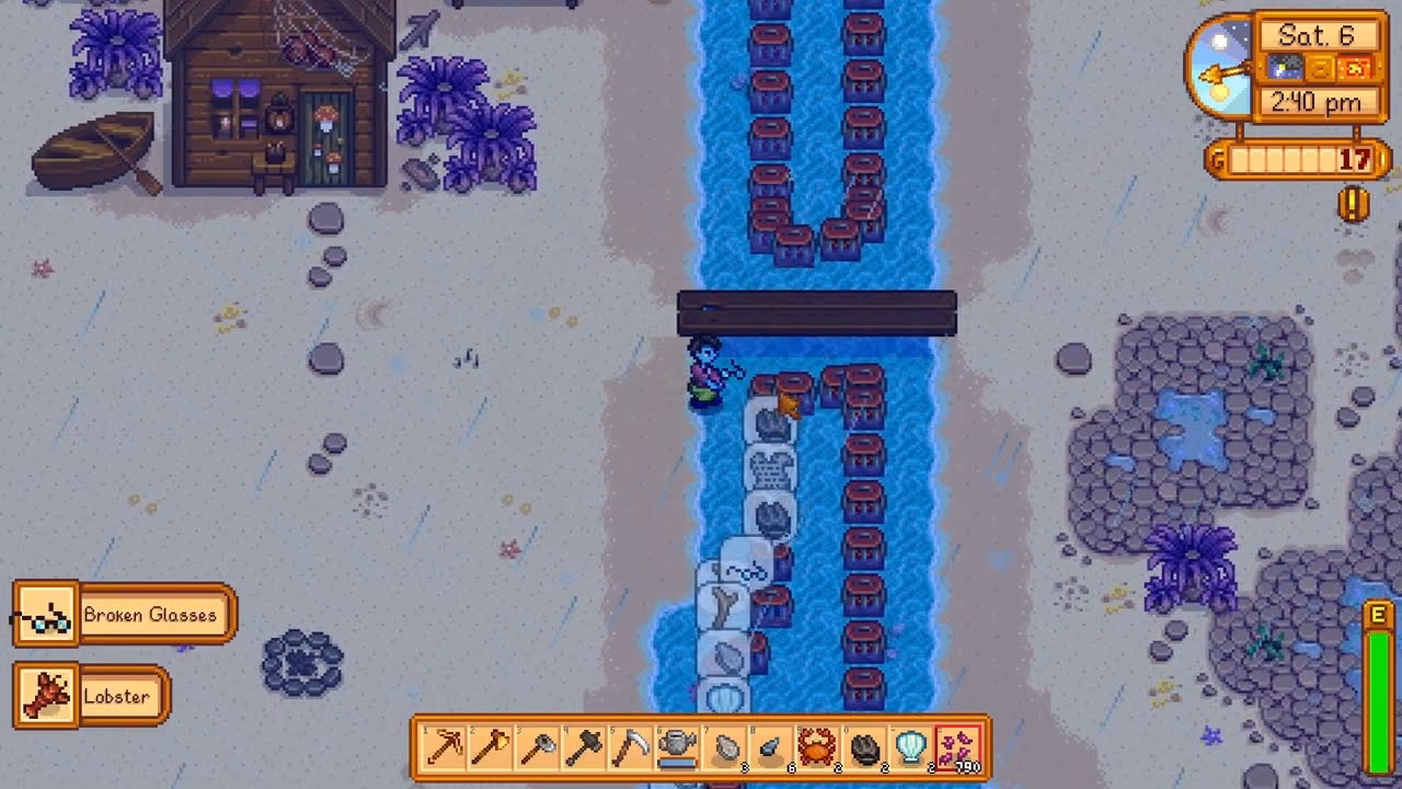 How do you get a lobster in the statue of endless fortune?