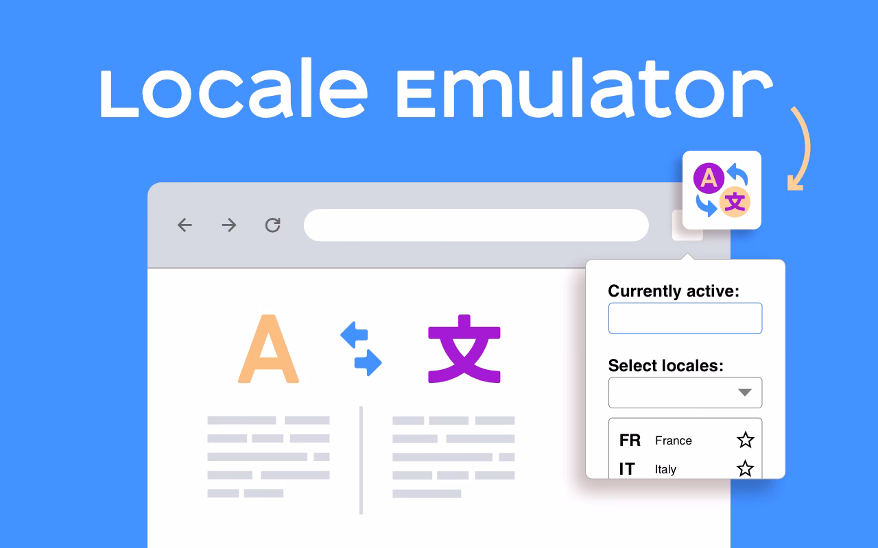 How to translate locale emulator?