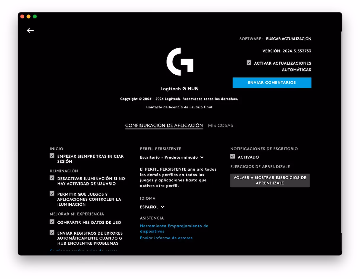 ¿Qué sistemas operativos son compatibles con Logitech G HUB?