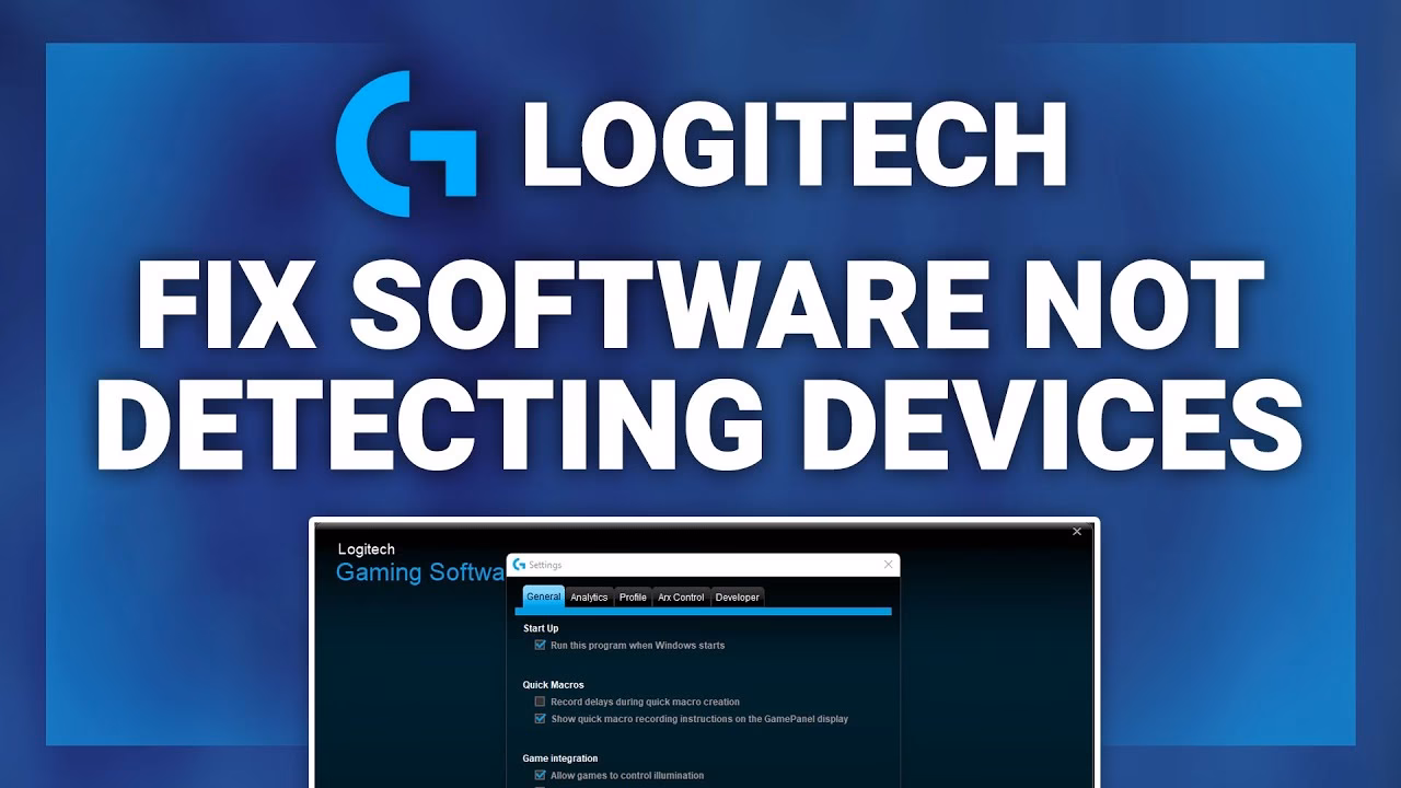 How to launch Logitech gaming software?