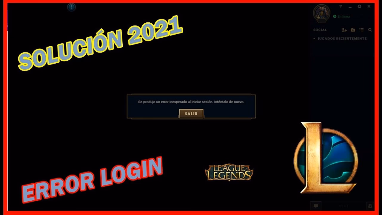 ¿Cómo solucionar el error de inicio de sesión inesperado de League of Legends?