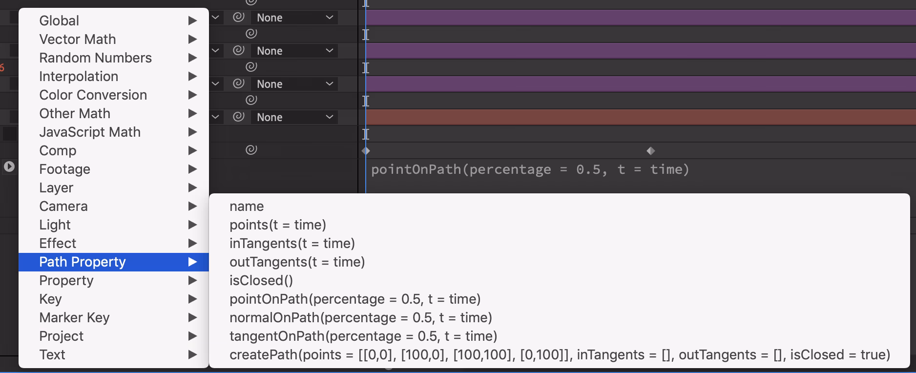 How to loop a path in after effects?