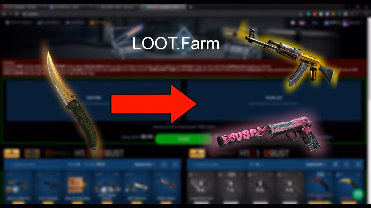 What games support skin trading on LOOT.Farm?