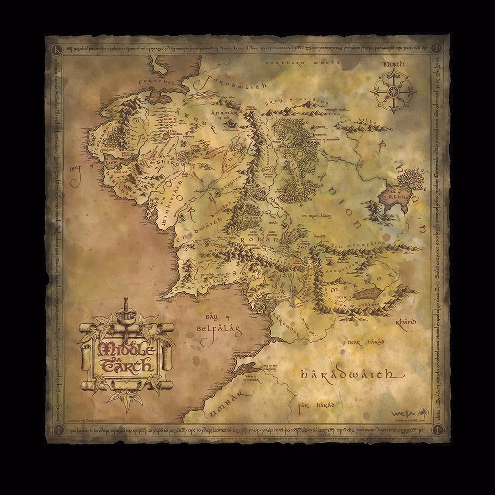 Who created the map in 'The Lord of the Rings'?