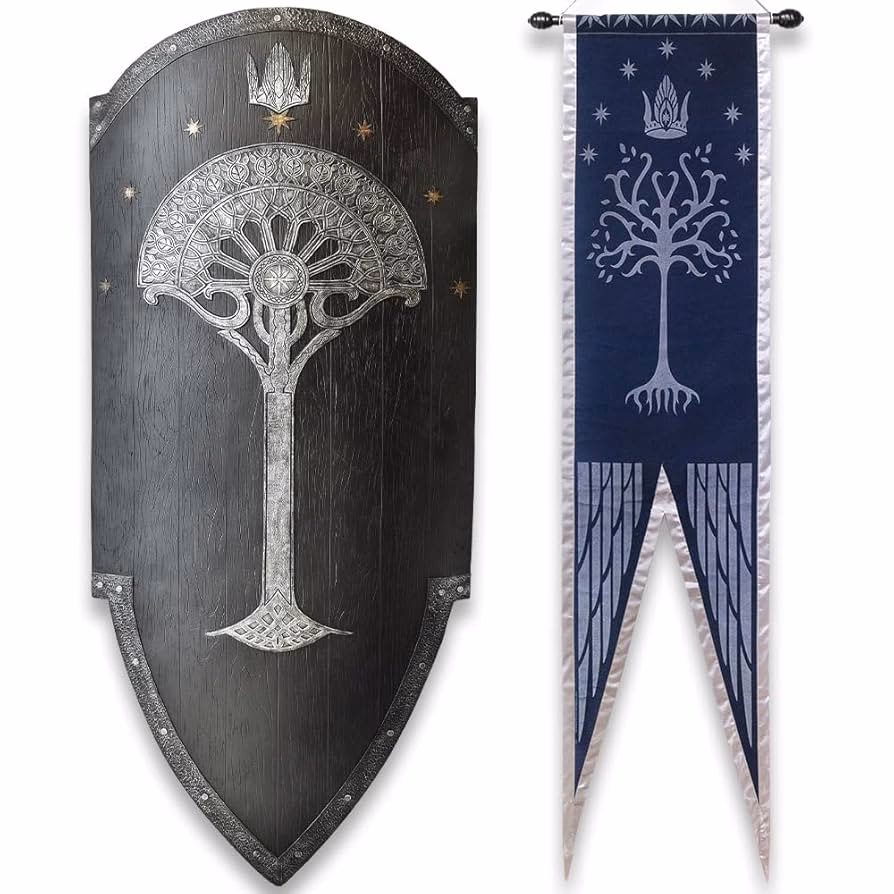 How big is a second age Gondorian shield?