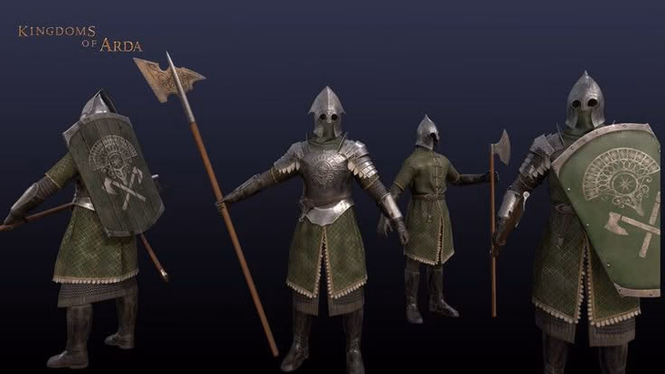 Why do Lords of Lossarnach use polearms?