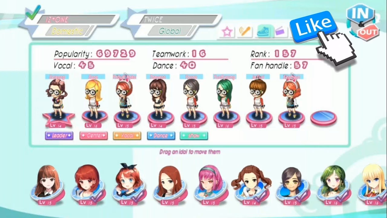 How do I take a screenshot on love idol company?