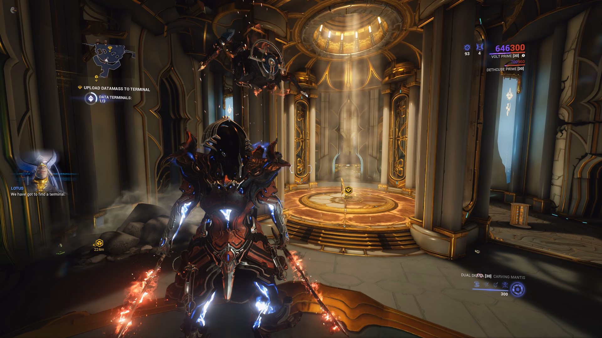 How do you start a Warframe test?
