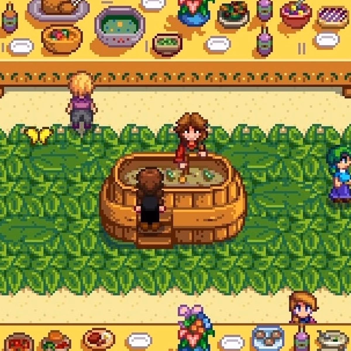 How do you eat In Stardew Valley - luau?
