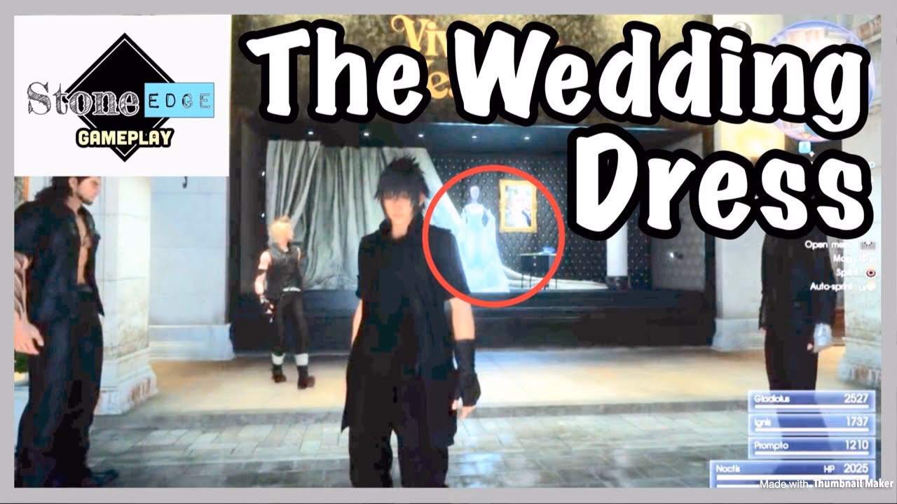 Where can I find Luna's wedding dress in FFXV?