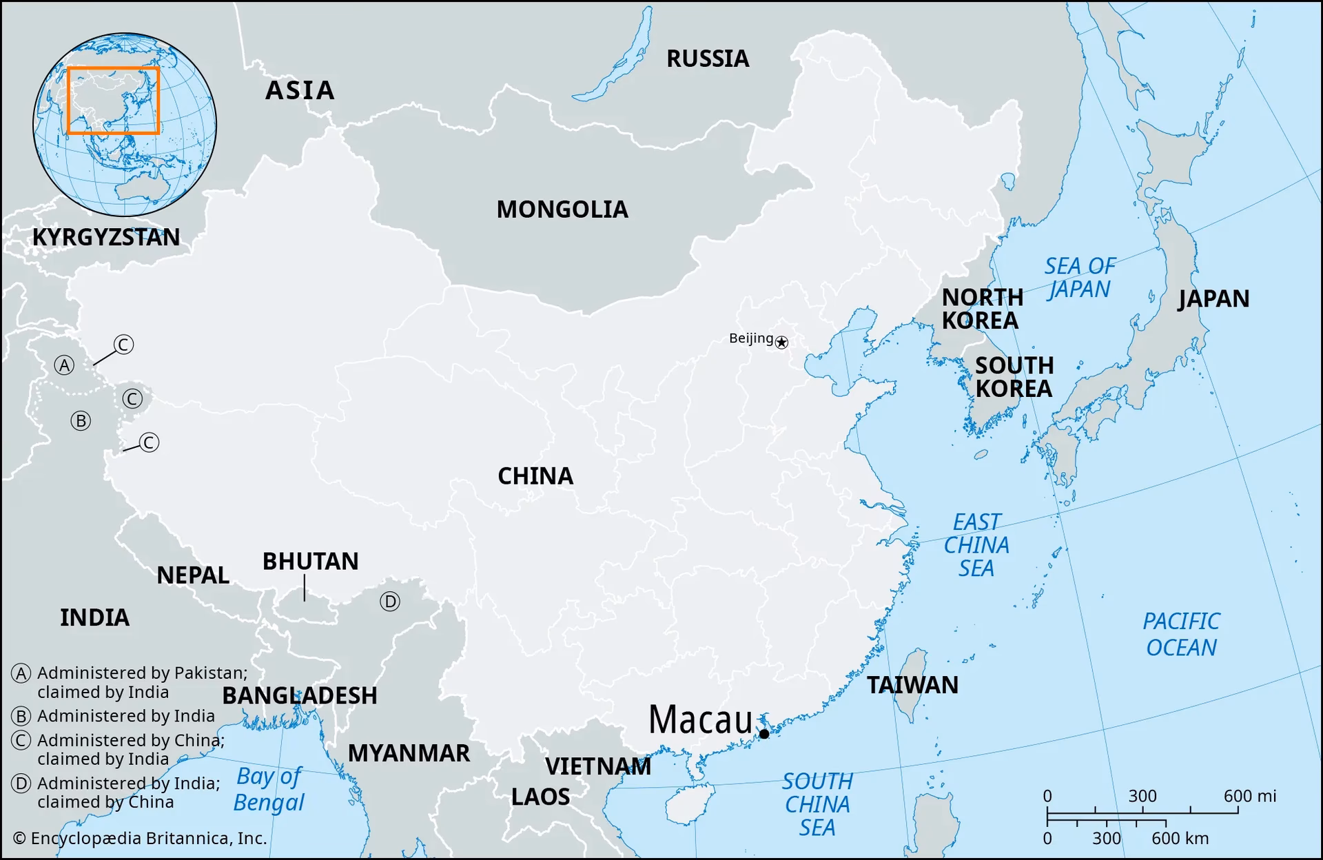 Where is Macao located?