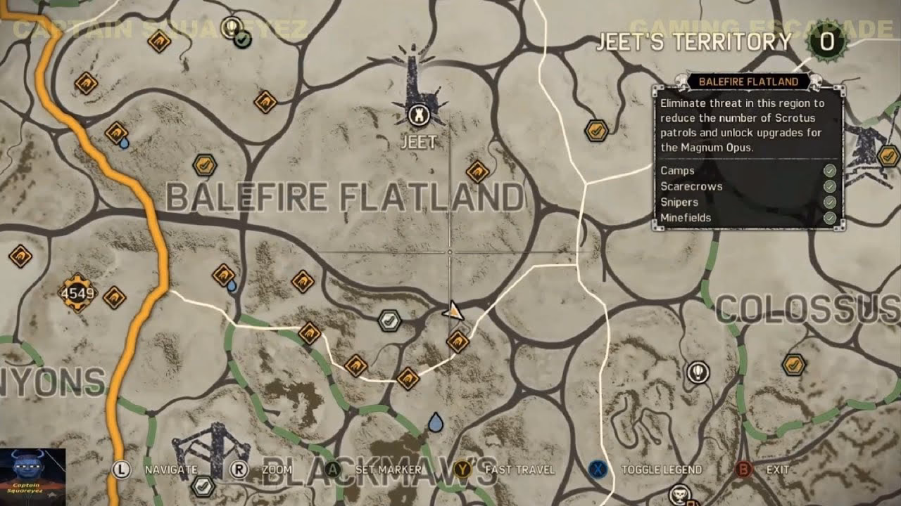 How many mine fields are there in the balefire flatlands?