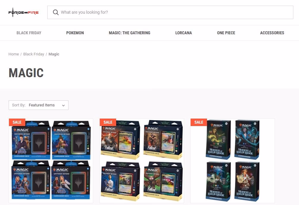 Does tcgplayer have a Black Friday sale?