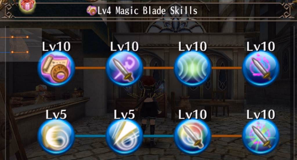 Does magic magic warrior have a 'burn down' skill?