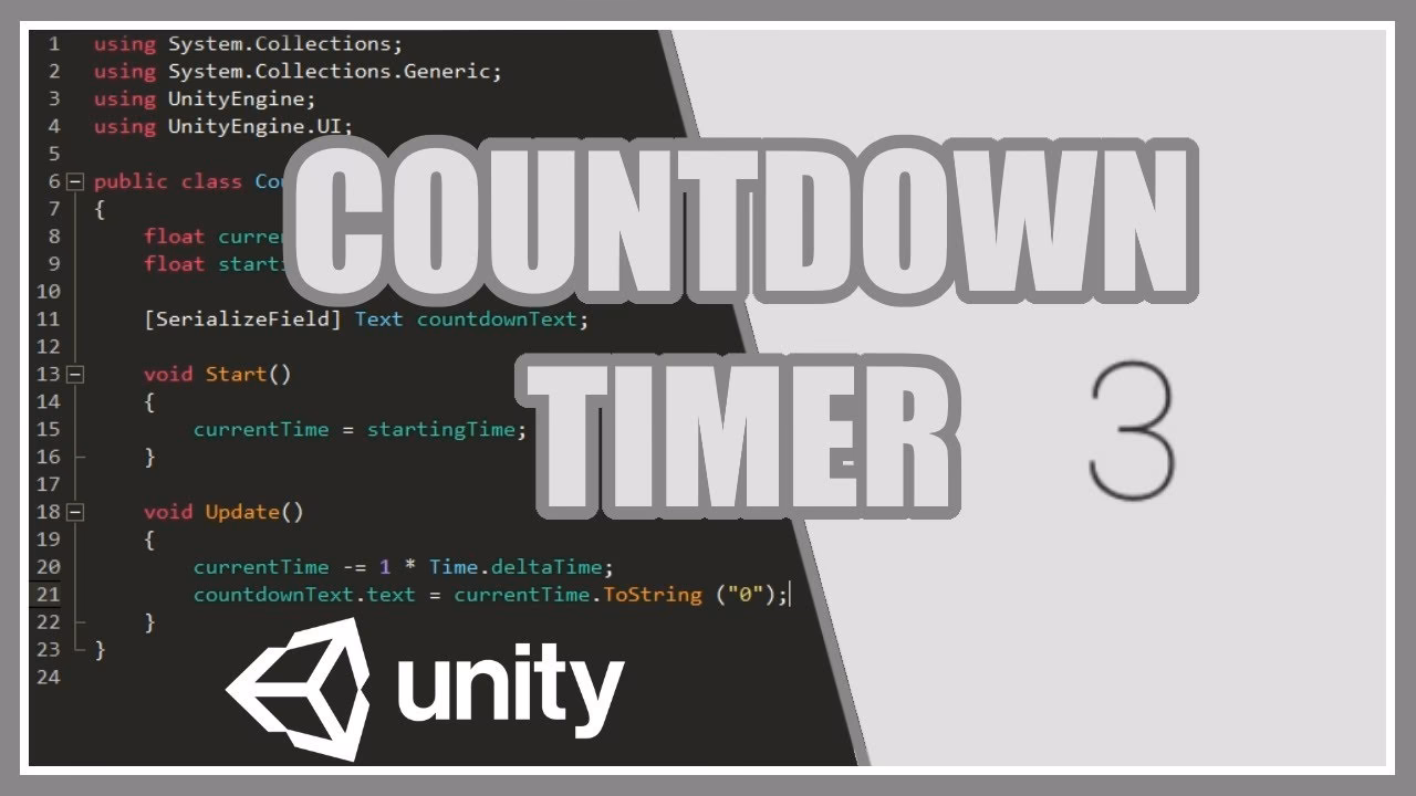 What is simple timer in Unity?
