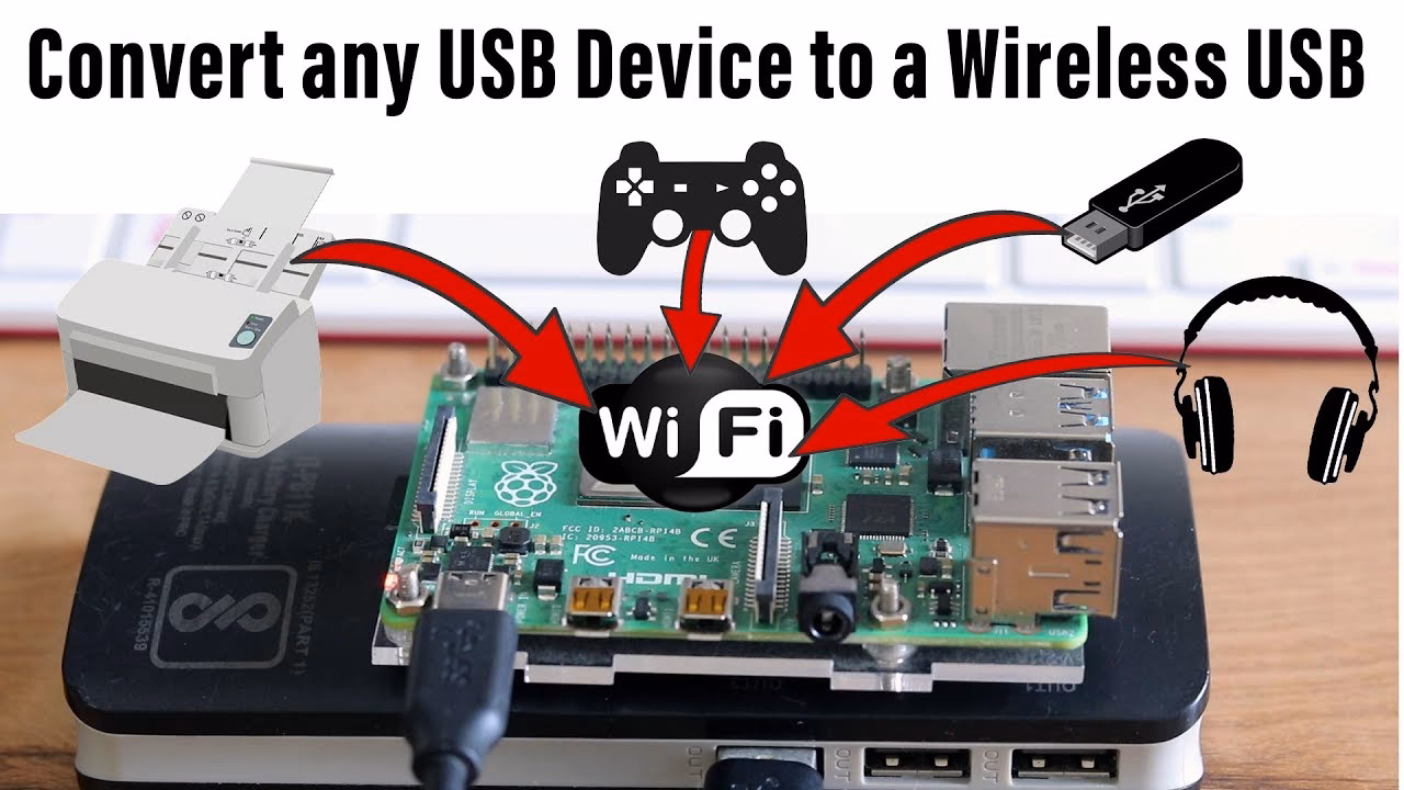 How do you make a USB device wireless?