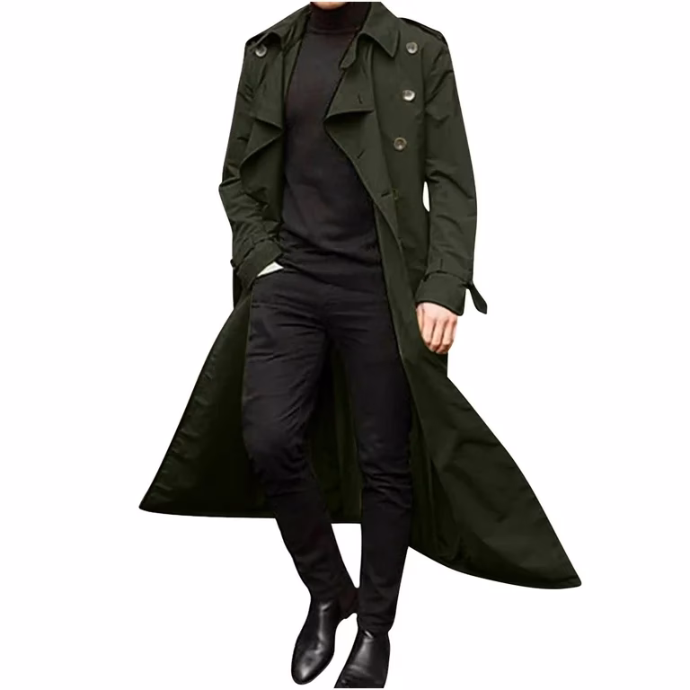 How many authentic man in trench coat photos are there?