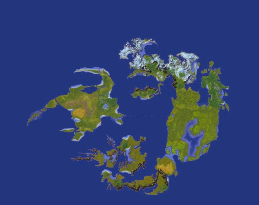 What is the world map in Final Fantasy IX?