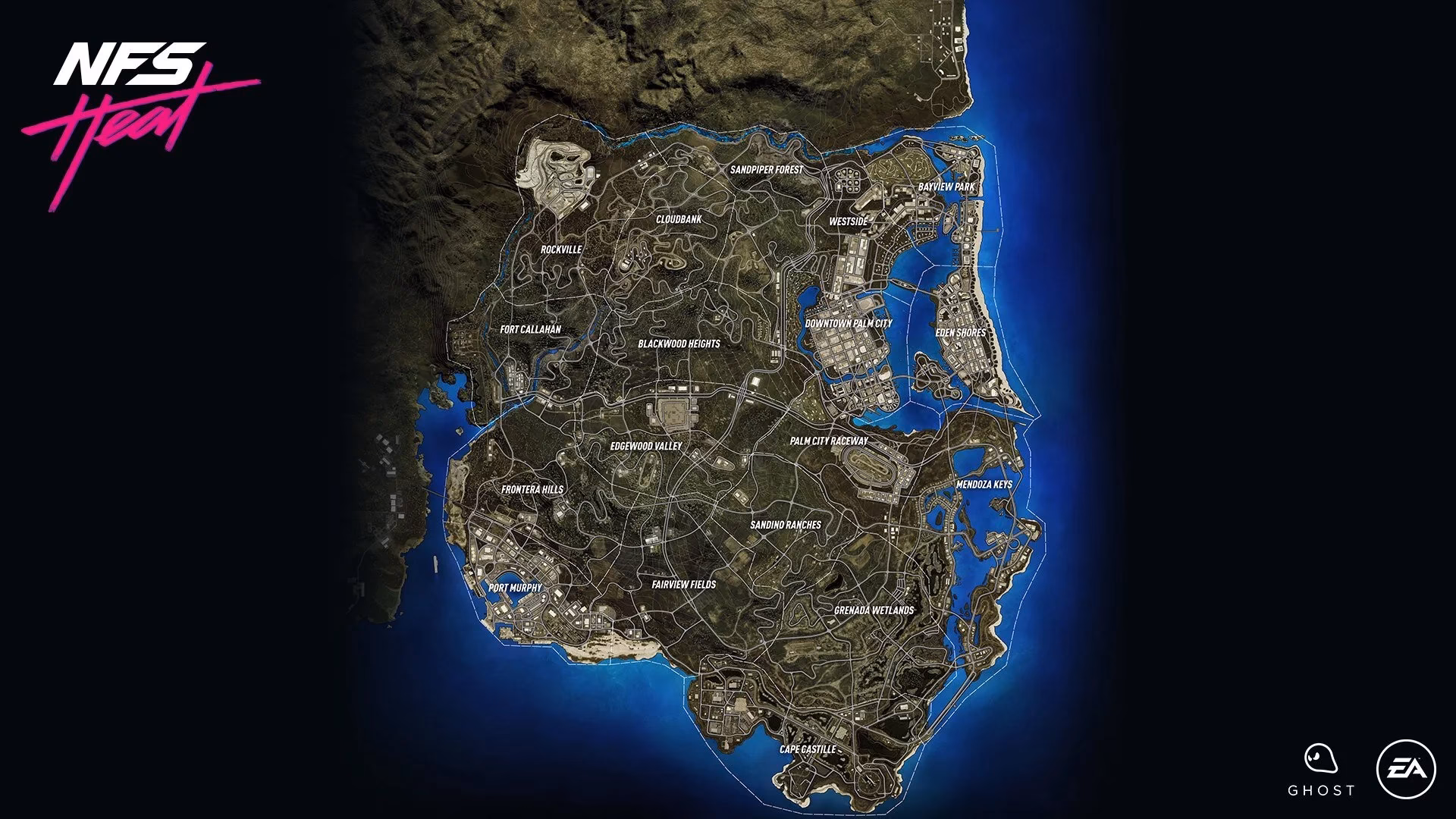 How many locations does need for Speed Heat have?