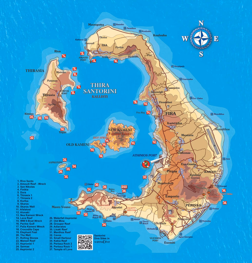 Where is Santorini located?