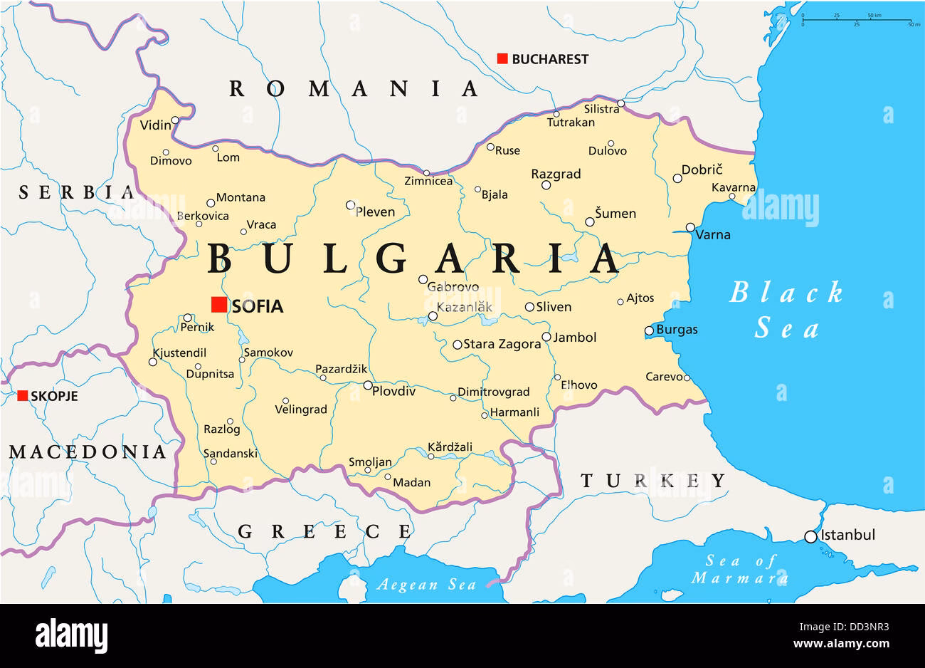 What can you see on Sofia map?