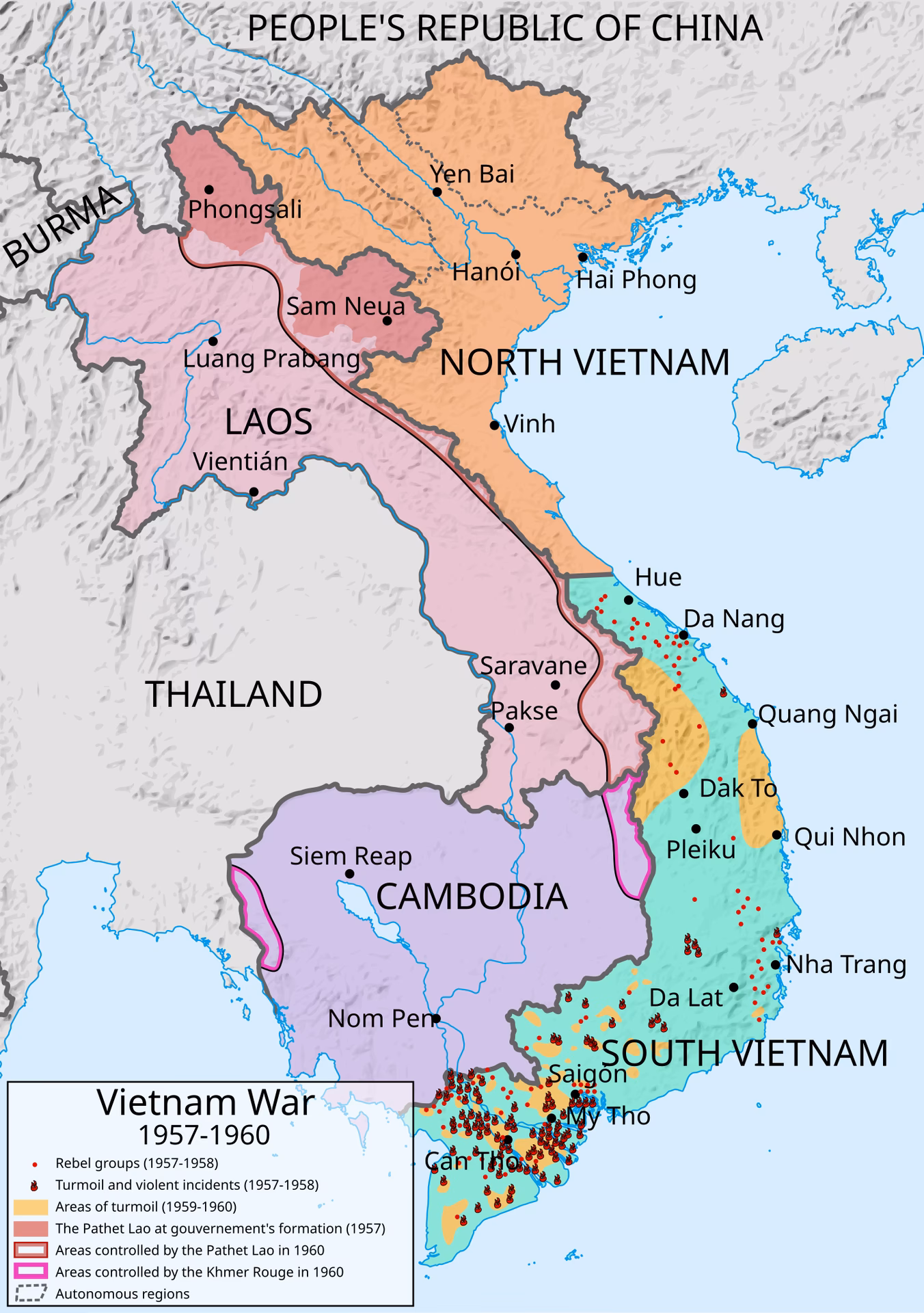 Where did the Vietnam War take place?