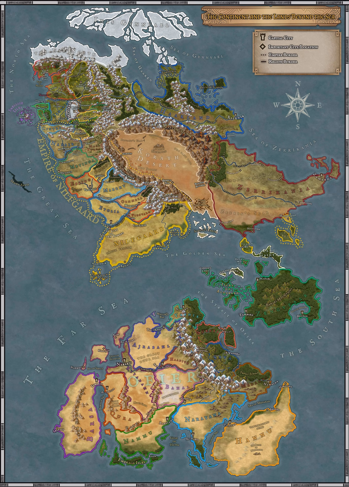 Is there a witcher world map?